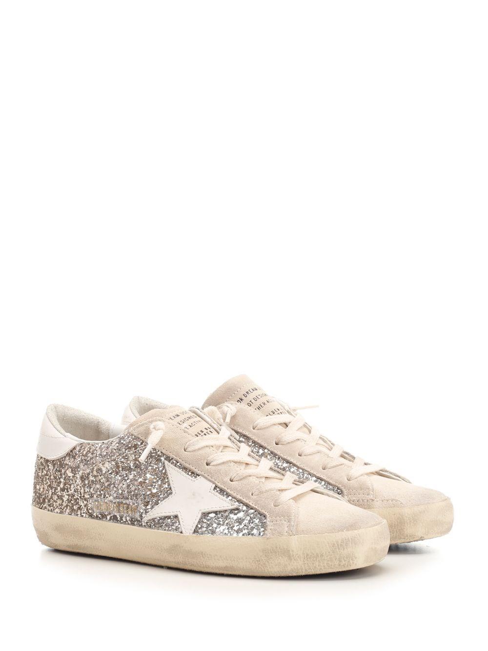 Al Duca D'Aosta Golden Goose Sneakers "Super Star" glitter In Saldo