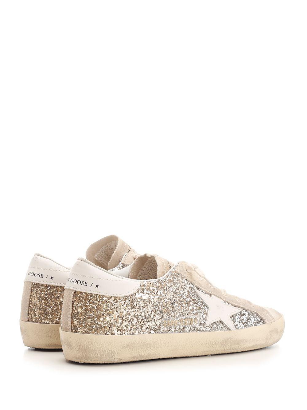 Al Duca D'Aosta Golden Goose Sneakers "Super Star" glitter In Saldo