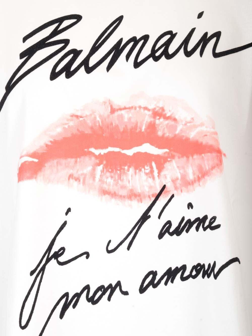 Al Duca D'Aosta Balmain T-shirt "Je t'aime" Moda