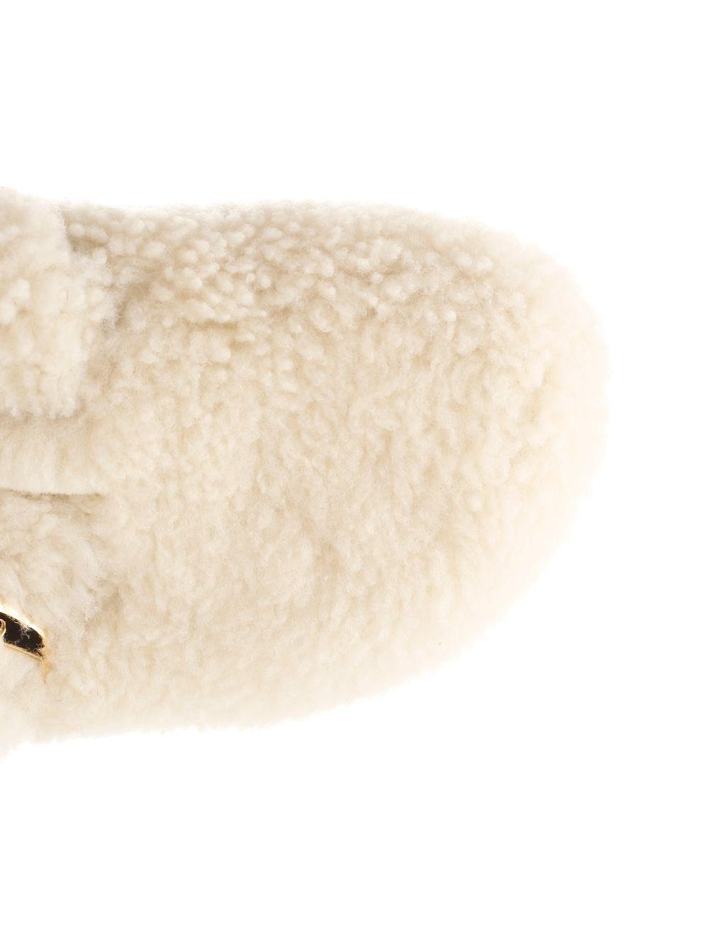 Al Duca D'Aosta Birkenstock Slipper "Boston Big Buckle" in shearling Qualità
