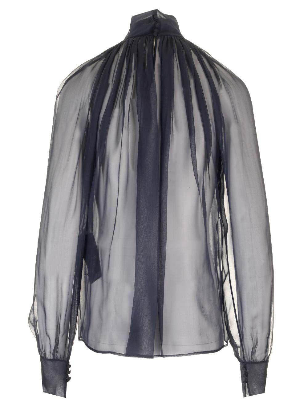 Al Duca D'Aosta Saint Laurent Blusa trasparente Fino Al -60%