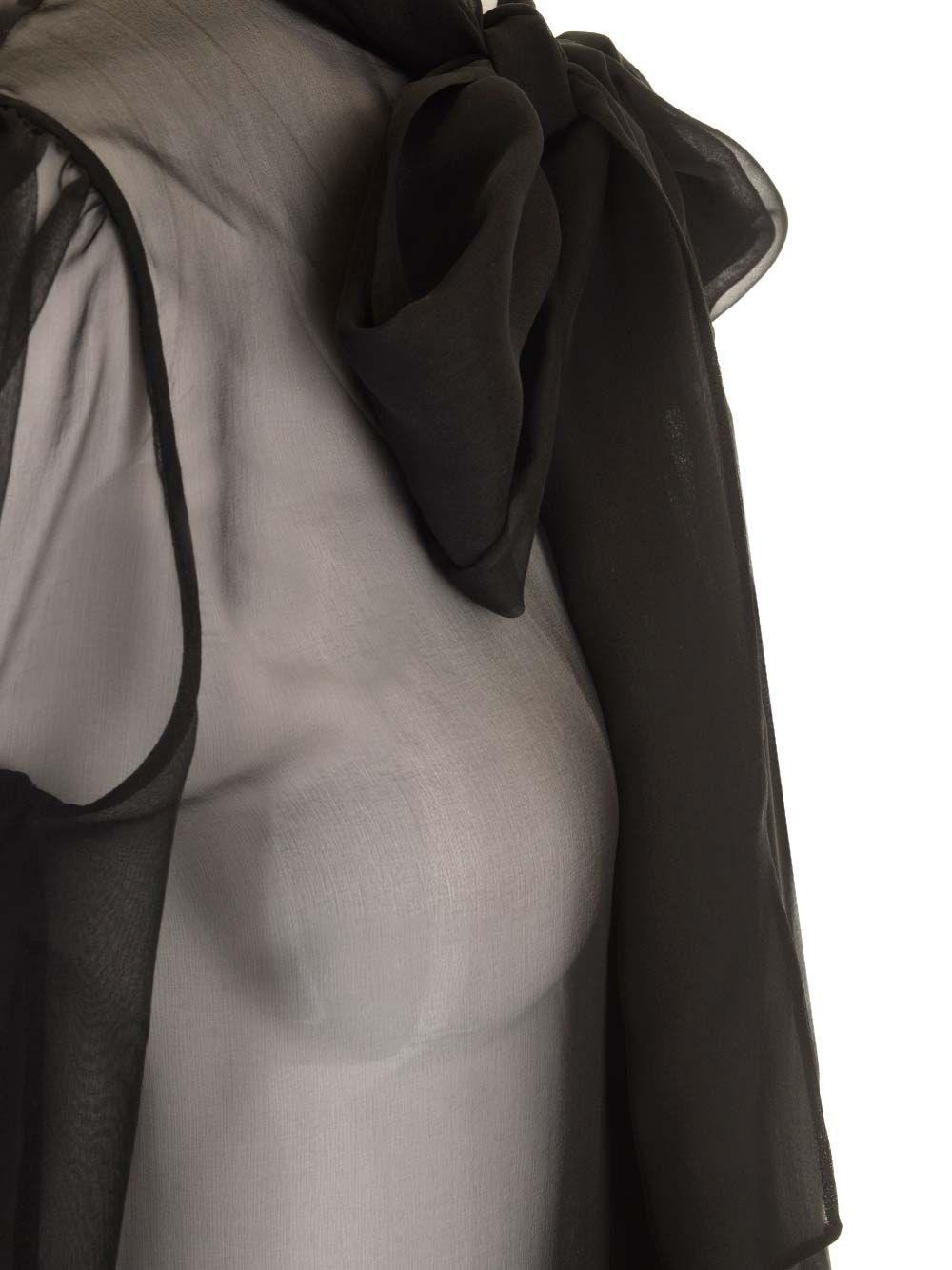 Al Duca D'Aosta Saint Laurent Blusa in mussola di seta Affare Del Giorno