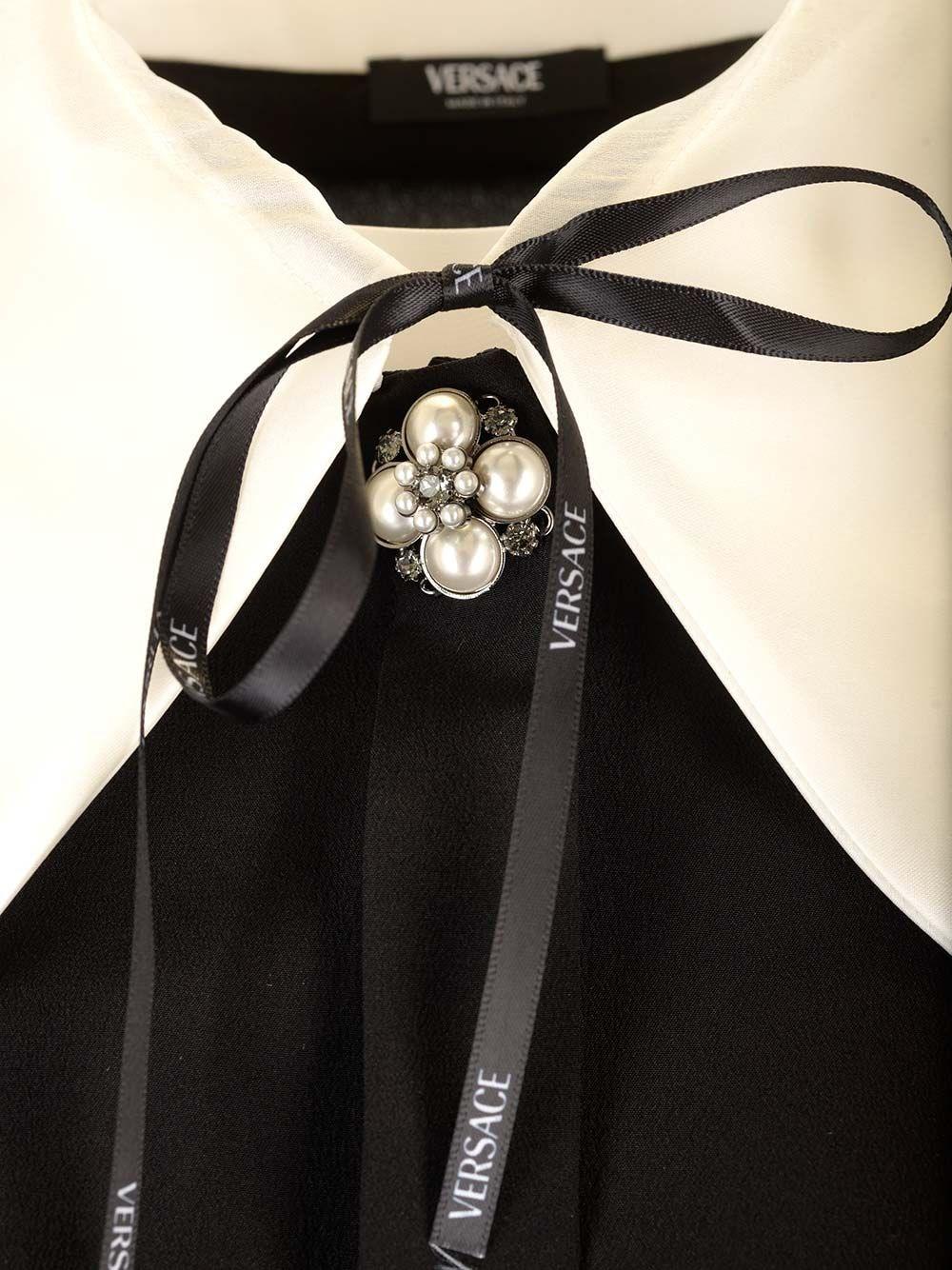 Al Duca D'Aosta Versace Blusa in crepe de chine Sottocosto