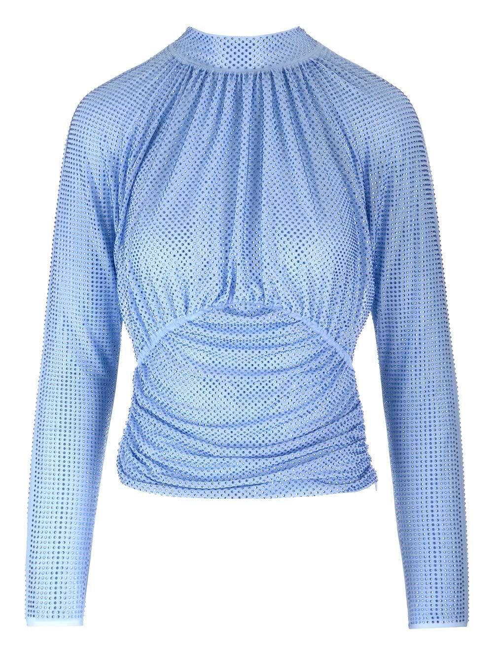 Al Duca D'Aosta Self-portrait Top in rete con strass Soddisfazione Garantita