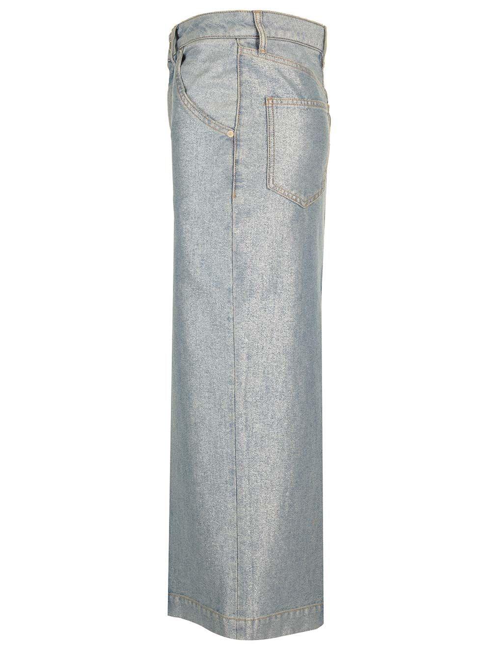 Al Duca D'Aosta Darkpark Gonna denim lurex Qualità Garantita