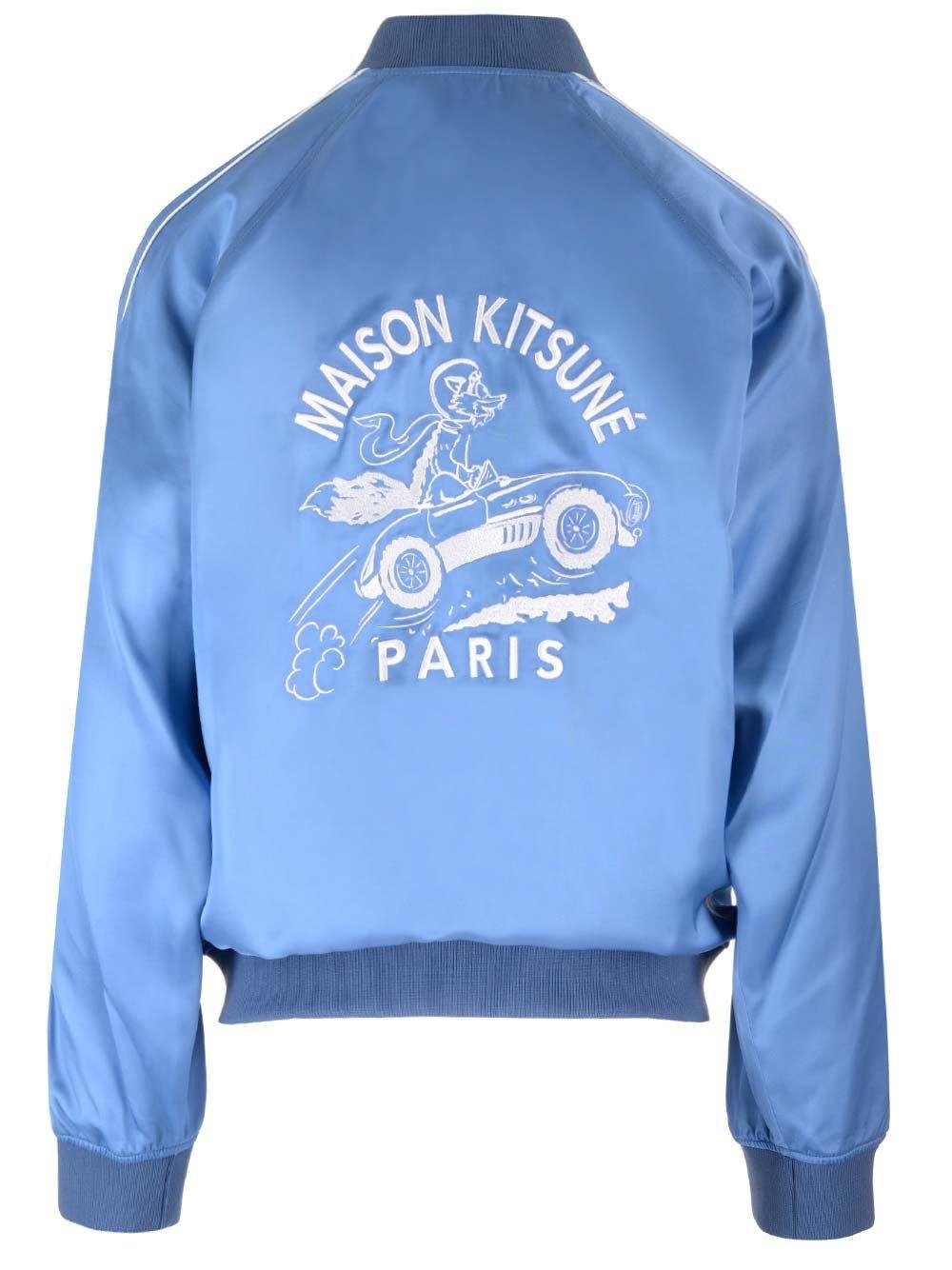 Al Duca D'Aosta Maison Kitsuné Giacca varsity in satin Acquista Ora