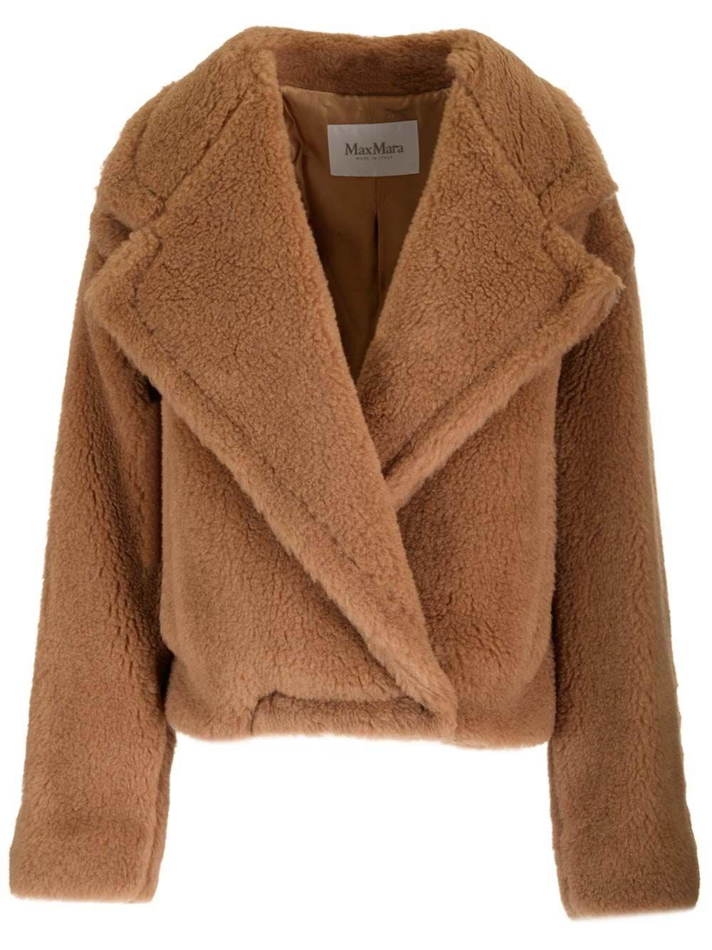 Al Duca D'Aosta Max Mara LOOK 24 - GARDONE TEDDY BIKER SILK CAMEL Negozio