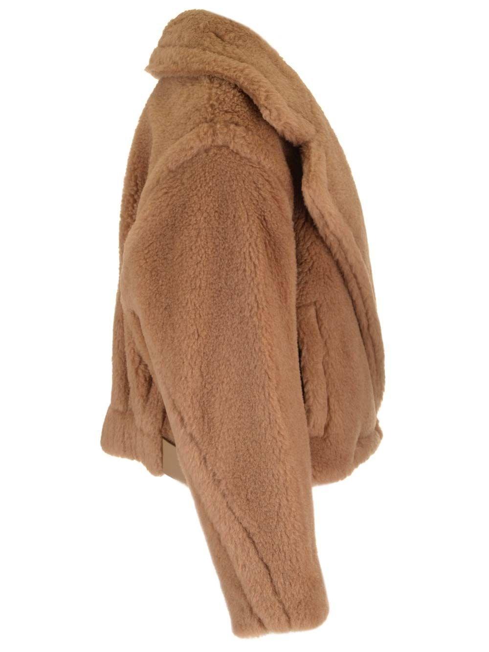 Al Duca D'Aosta Max Mara LOOK 24 - GARDONE TEDDY BIKER SILK CAMEL Negozio