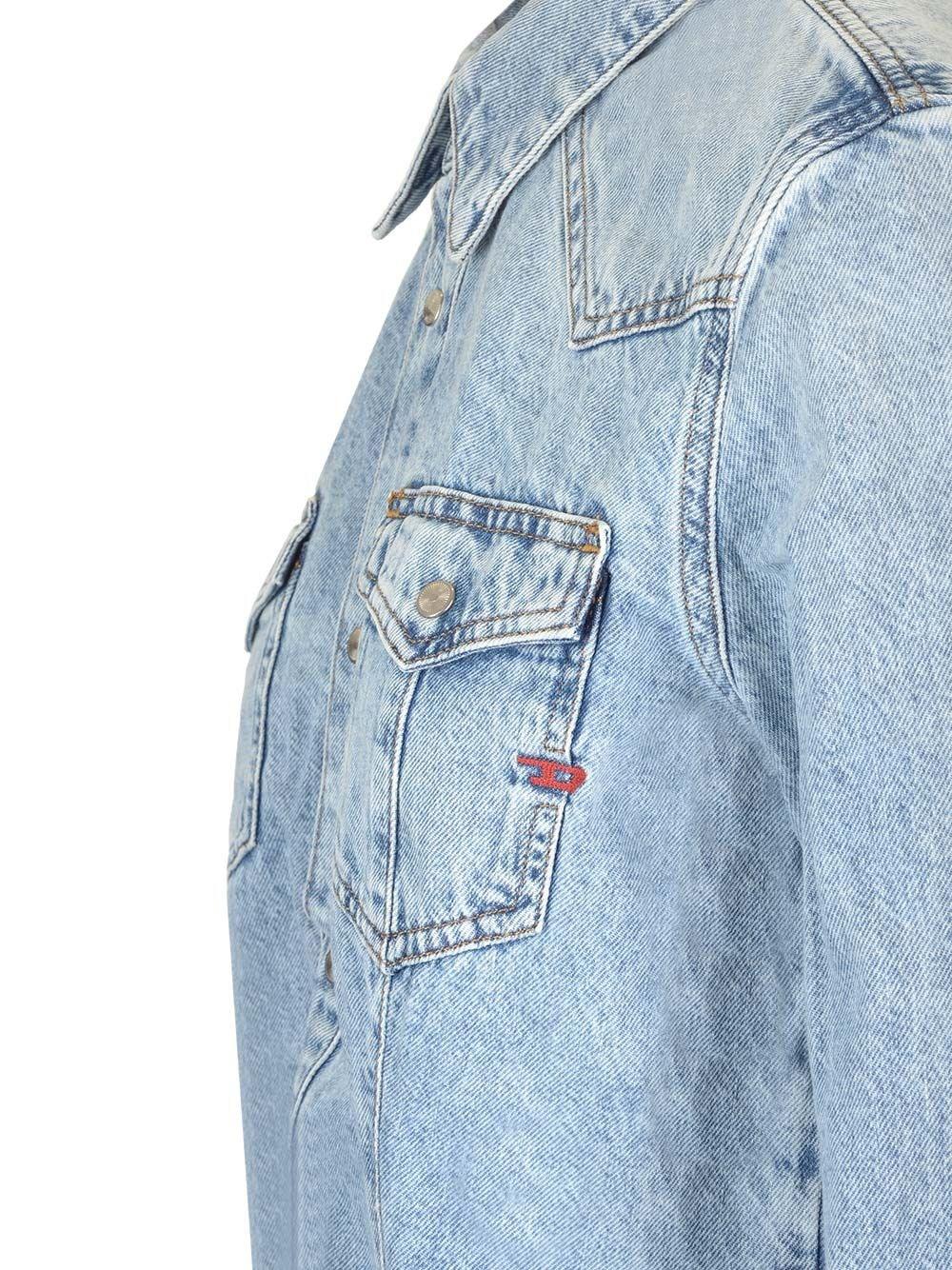 Al Duca D'Aosta Diesel Camicia western in denim Prezzo Ridotto