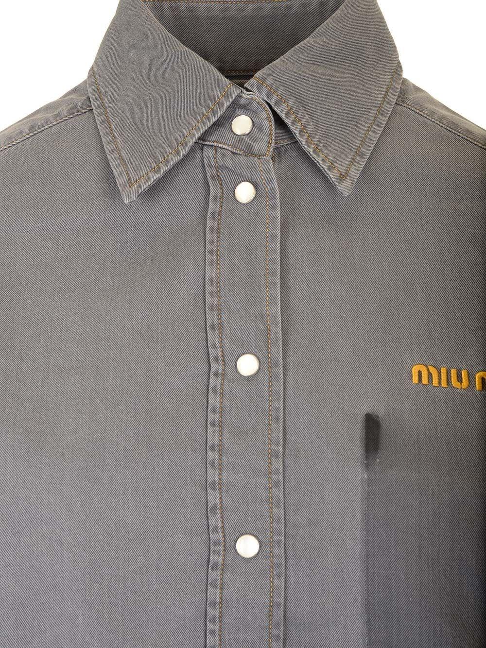 Al Duca D'Aosta Miu Miu Camicia in chambray Offerta