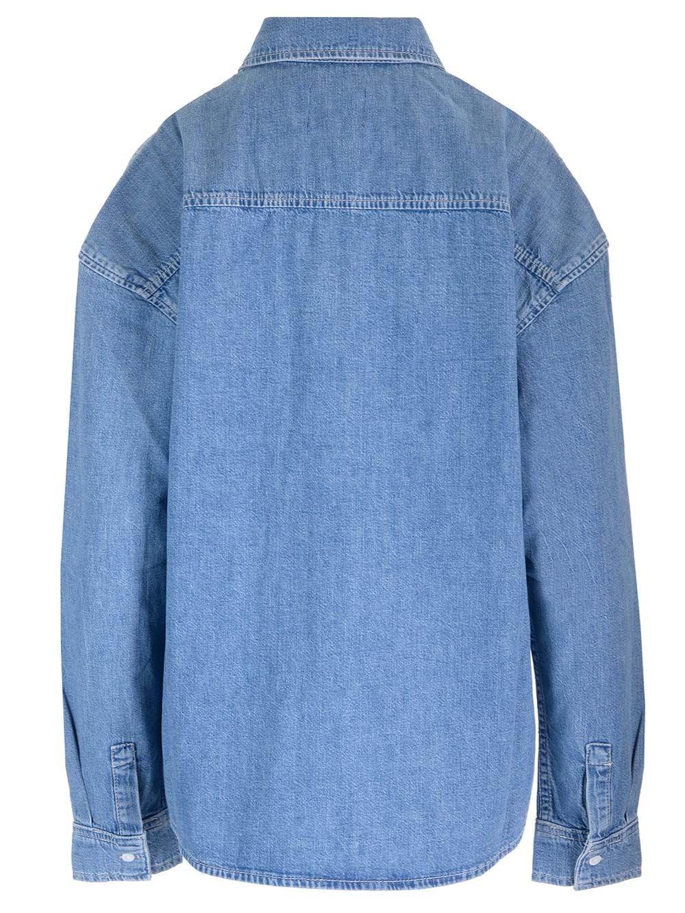 Al Duca D'Aosta Frame X Ritz Camicia in denim Vendita Calda