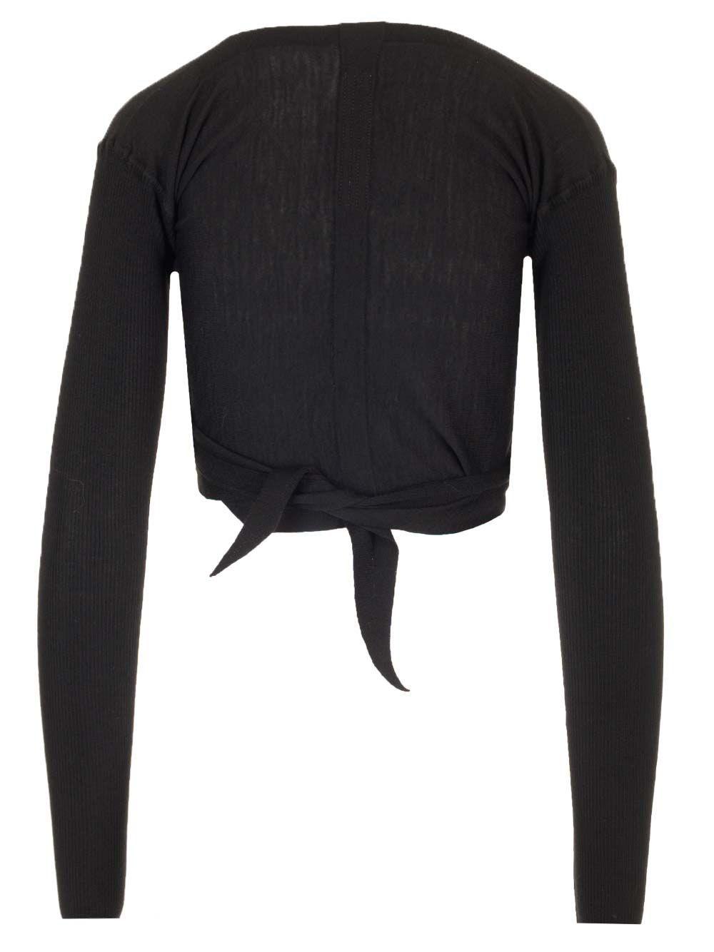 Al Duca D'Aosta Rick Owens Top incrociato in maglia Shopping Online