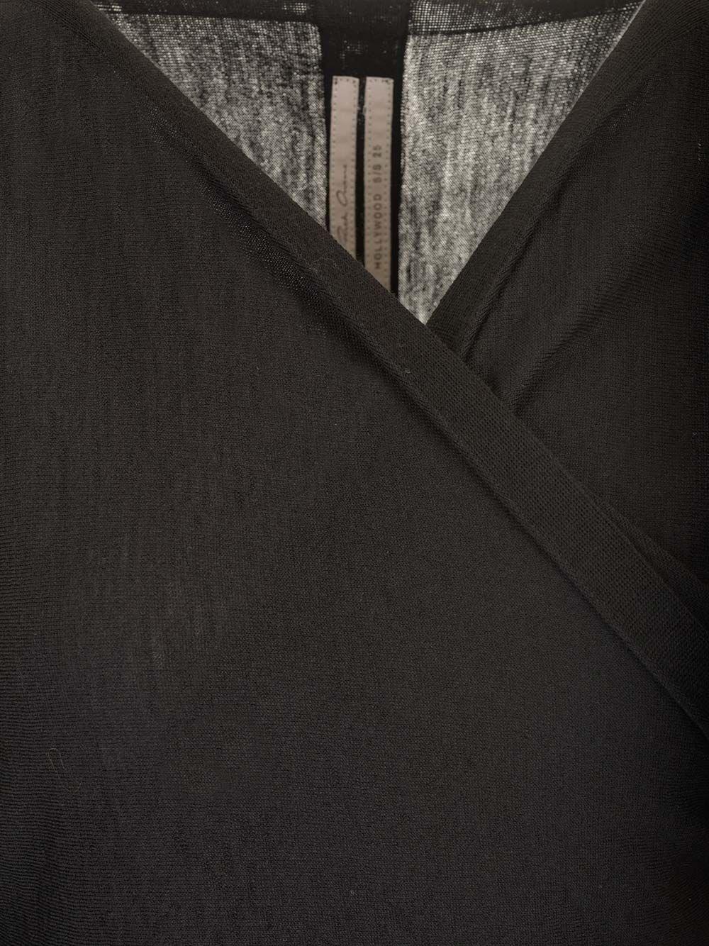 Al Duca D'Aosta Rick Owens Top incrociato in maglia Shopping Online