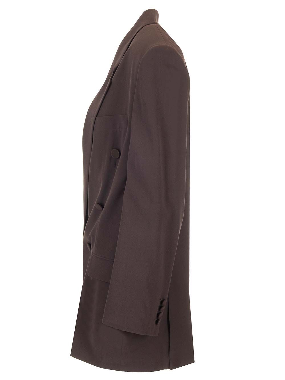 Al Duca D'Aosta Saint Laurent Blazer doppiopetto in seta Saldi