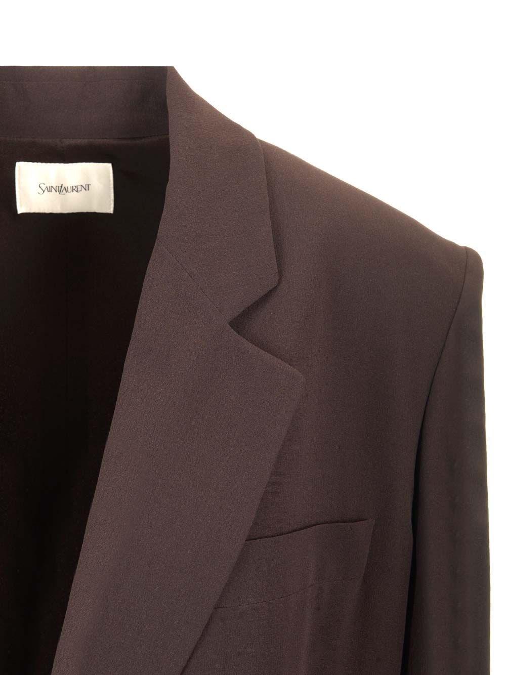 Al Duca D'Aosta Saint Laurent Blazer doppiopetto in seta Saldi