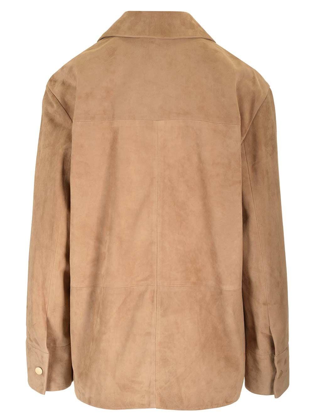 Al Duca D'Aosta 's Max Mara Overshirt scamosciata "Fresia" Saldi Di Fabbrica