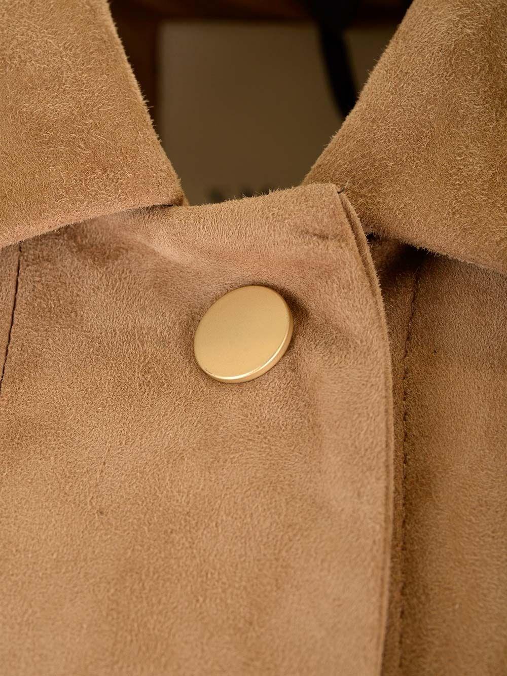 Al Duca D'Aosta 's Max Mara Overshirt scamosciata "Fresia" Saldi Di Fabbrica