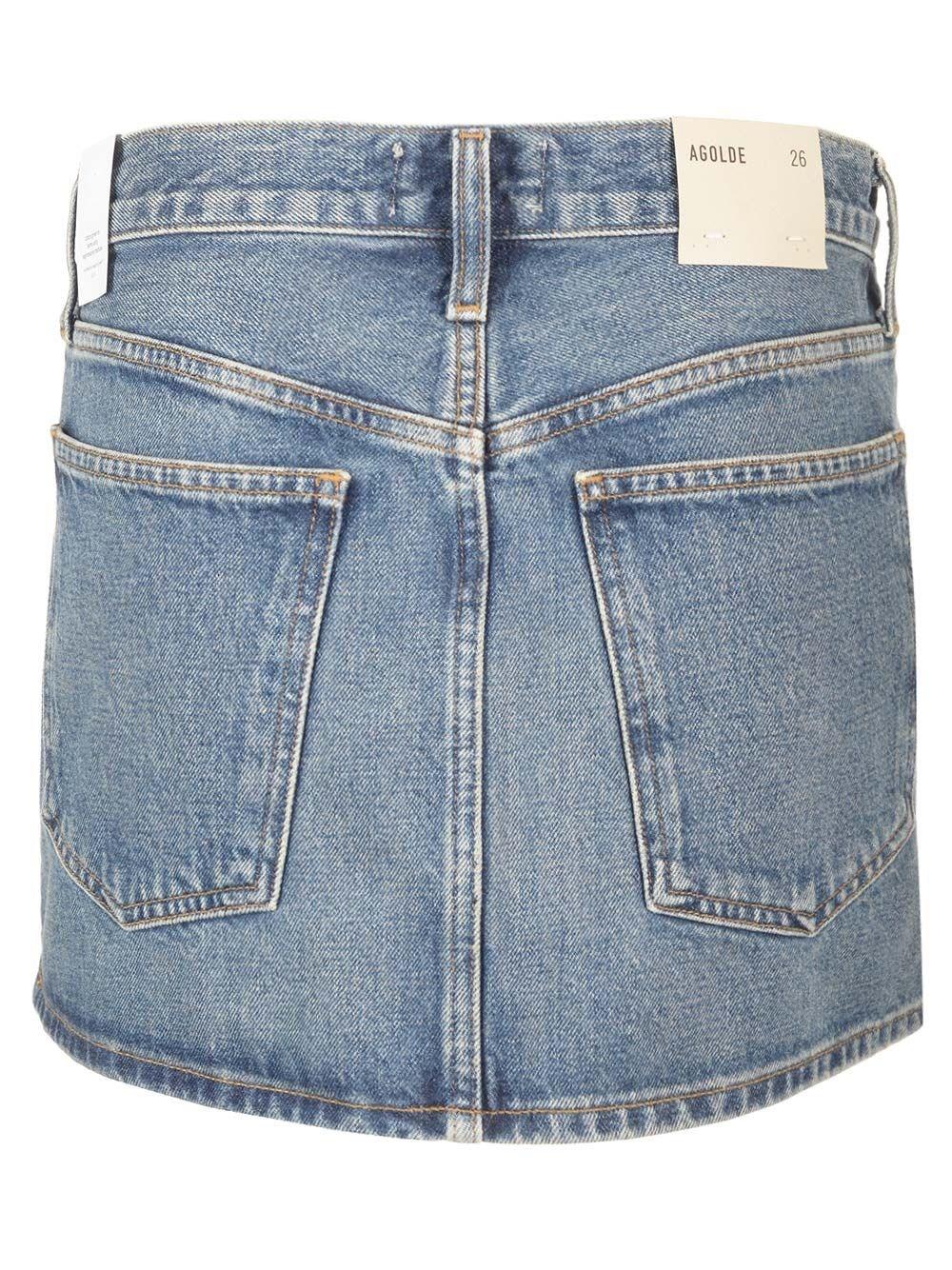 Al Duca D'Aosta Agolde Mini gonna denim Vendita