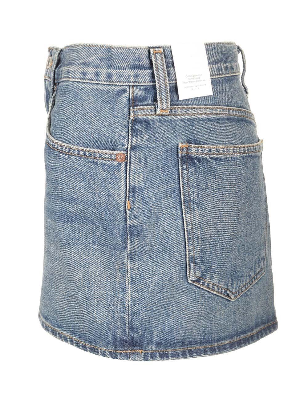 Al Duca D'Aosta Agolde Mini gonna denim Vendita