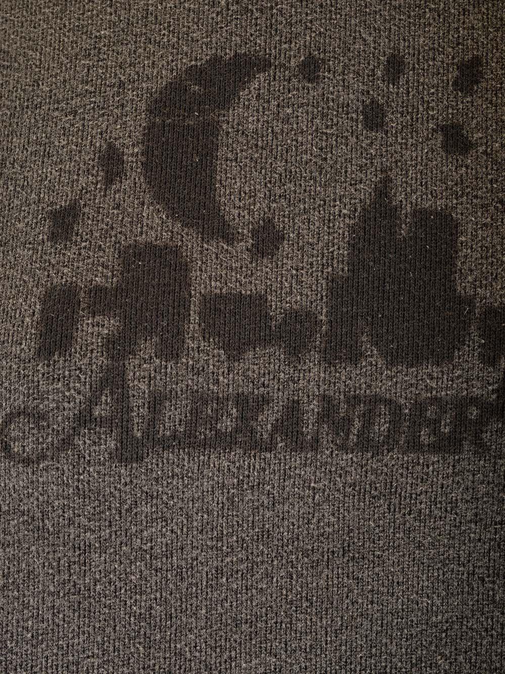 Al Duca D'Aosta Alexander Wang UNISEX HOODIE WITH DISTRESSED SKYLINE LOGO GRAPHIC WASHED CHARCOAL Sconto