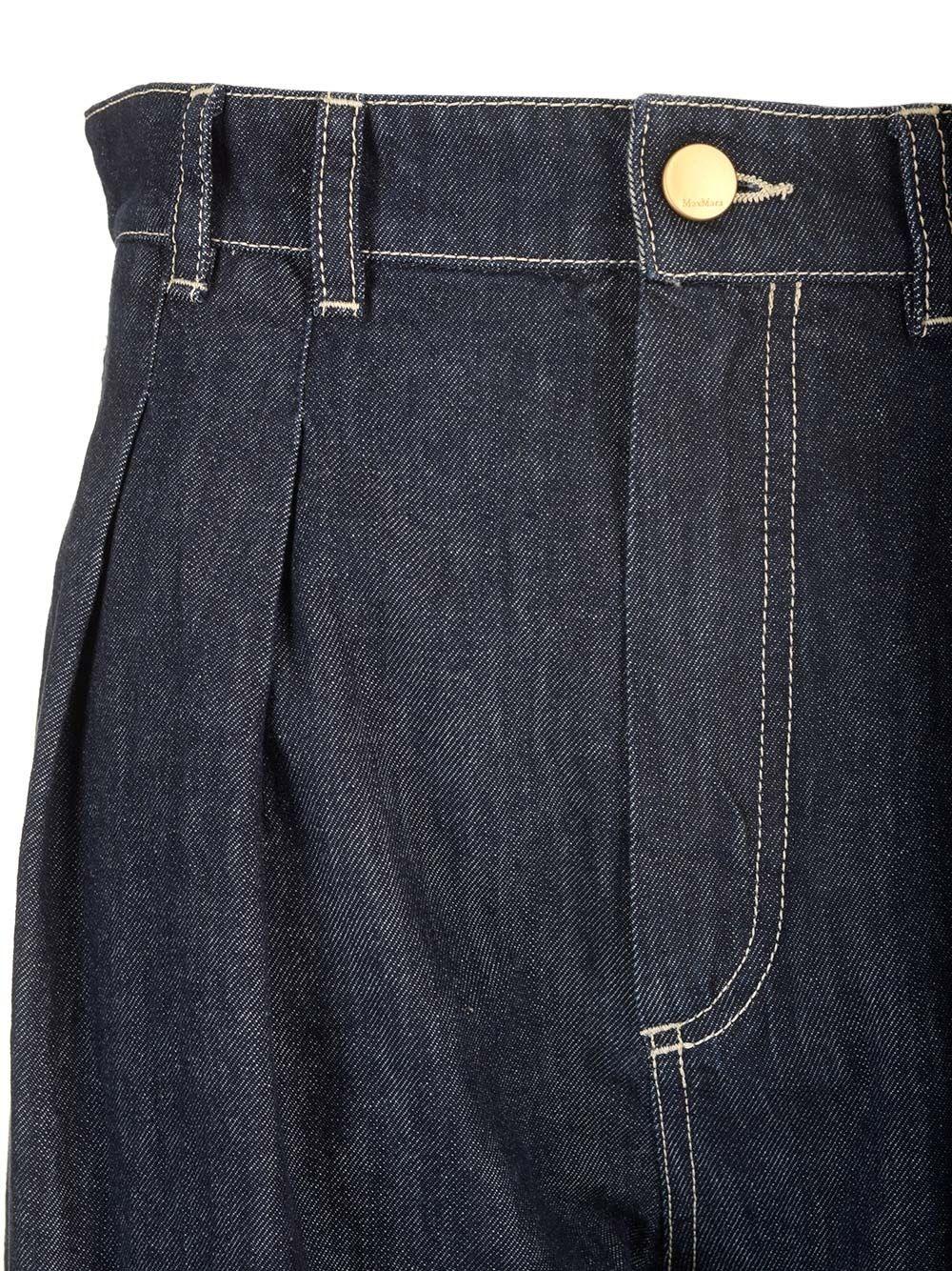 Al Duca D'Aosta 's Max Mara Pantalone "Priamo" wide leg in denim Italy