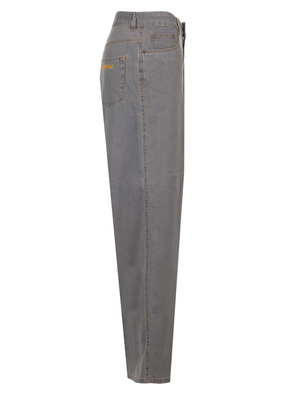 Al Duca D'Aosta Miu Miu Pantaloni in denim chambray 2025