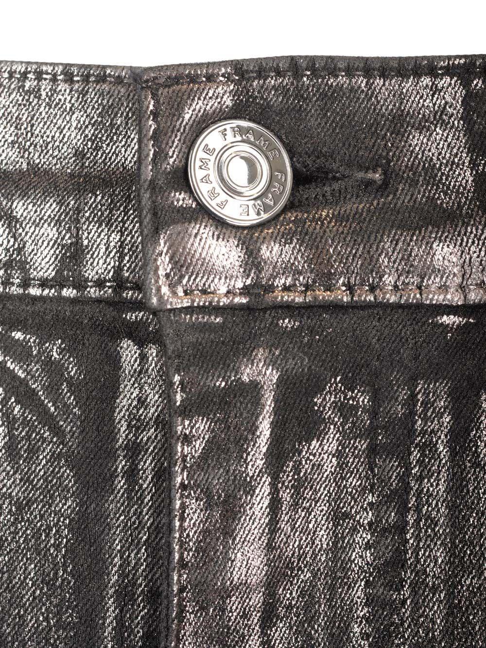 Al Duca D'Aosta Frame Jeans spalmato "Le sleek straight" Nuovo