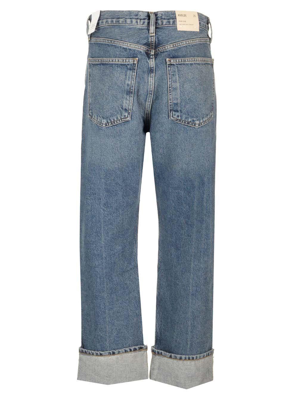 Al Duca D'Aosta Agolde Jeans "Fran" con risvolto Promozione Limitata
