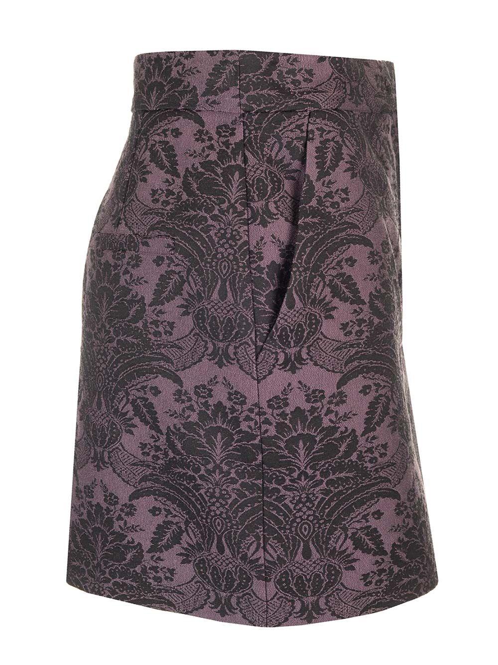 Al Duca D'Aosta Max Mara Mini gonna in lana jacquard Hotsell