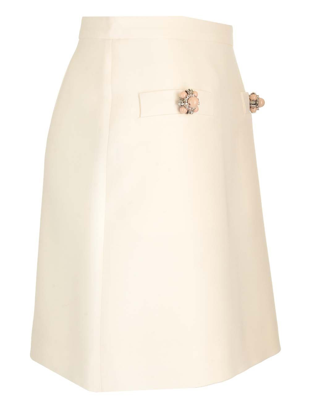 Al Duca D'Aosta Valentino Garavani Gonna in crepe couture Saldi Di Fabbrica
