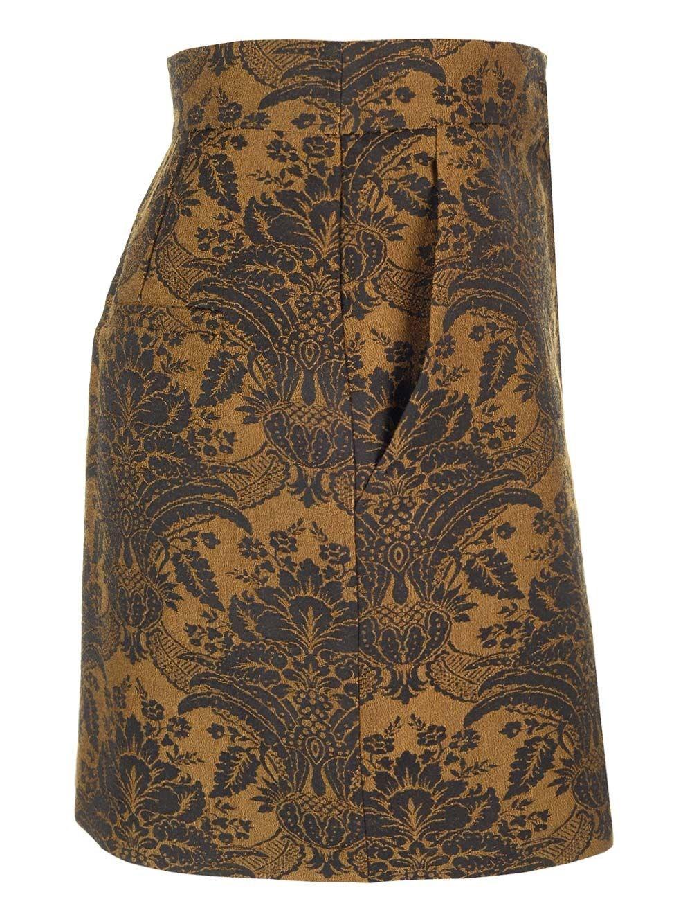 Al Duca D'Aosta Max Mara Mini gonna in lana jacquard Vendite Flash