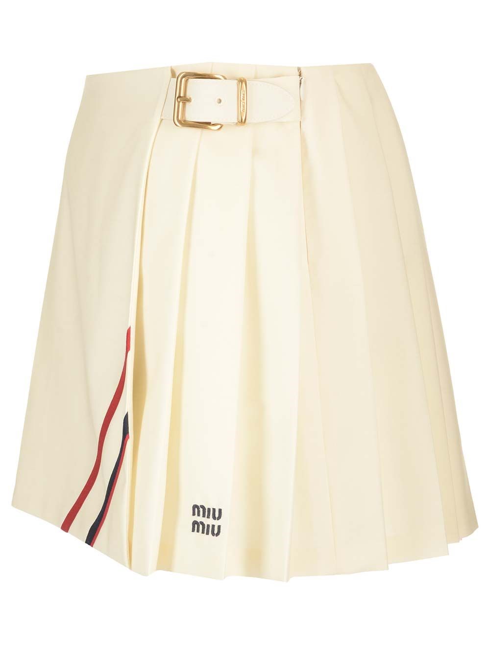 Al Duca D'Aosta Miu Miu Gonna plisse' in tela mohair 2025