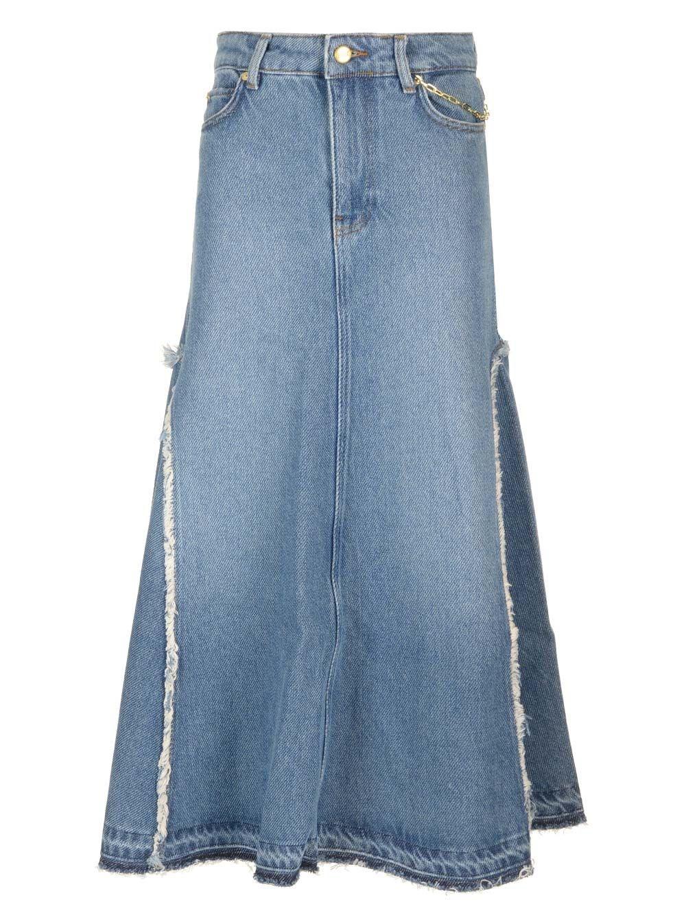 Al Duca D'Aosta Ganni Gonna denim svasata