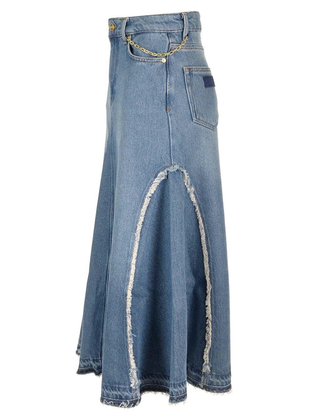 Al Duca D'Aosta Ganni Gonna denim svasata Italy