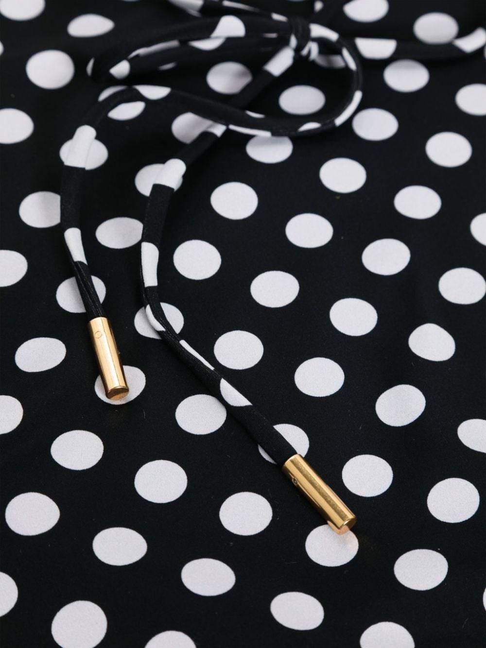 Al Duca D'Aosta Saint Laurent Costume da bagno bustièr a pois Sconto