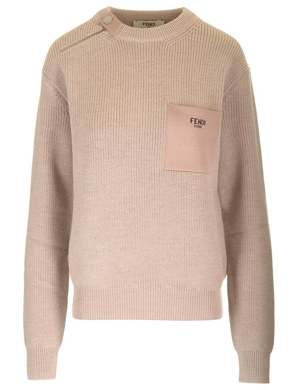 Al Duca D'Aosta Fendi Maglia a coste in lana