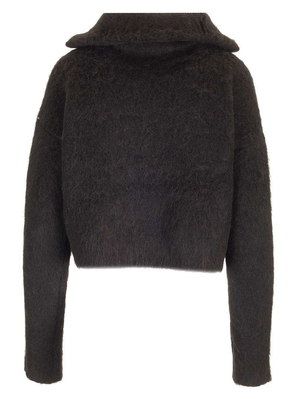 Al Duca D'Aosta Sportmax Maglia mezza zip in alpaca In Saldo
