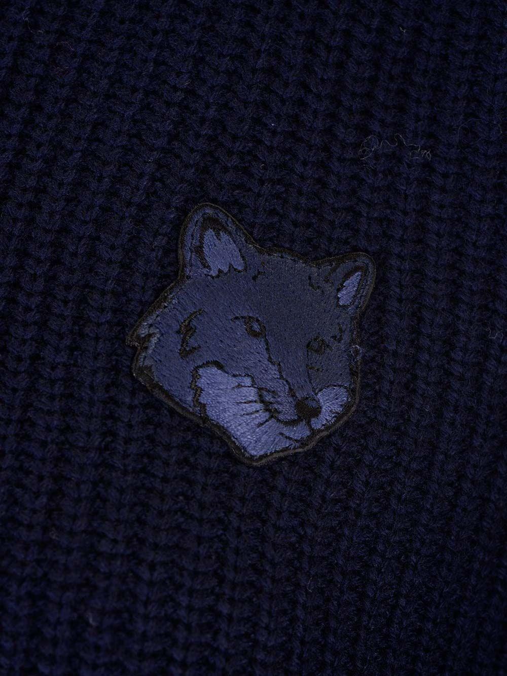 Al Duca D'Aosta Maison Kitsuné Maglia mezza zip lana cashmere Nuova