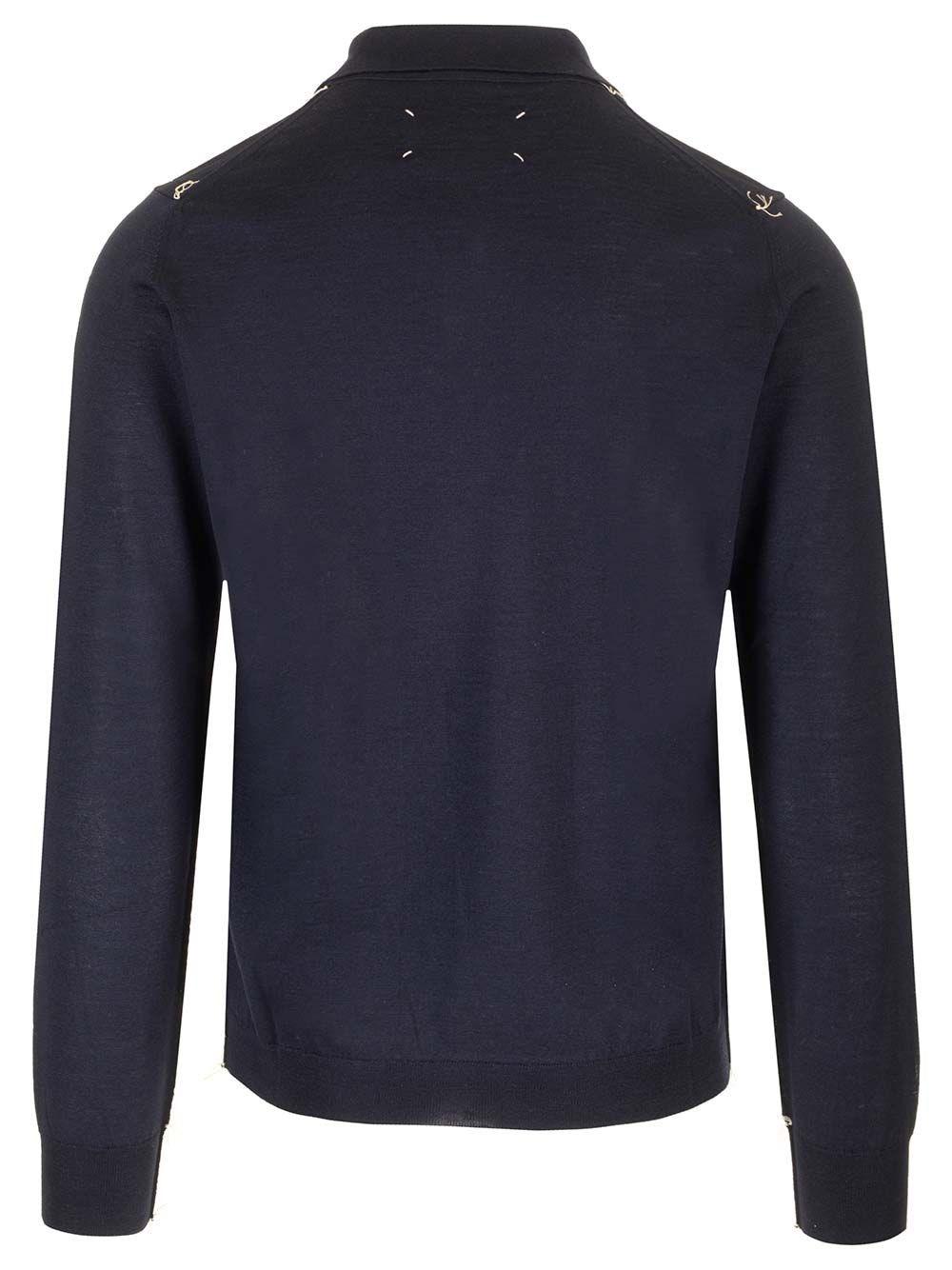 Al Duca D'Aosta Maison Margiela Polo in maglia di lana Italy