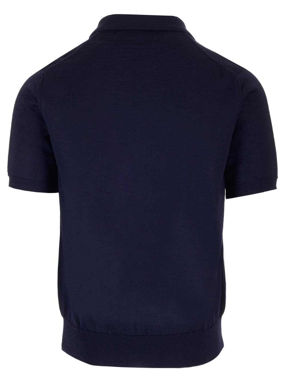 Al Duca D'Aosta Comme Des Garcons Play EX-P1N094 NAVY POLO NECK SHORT SLEEVES COTT POLO Nuovo