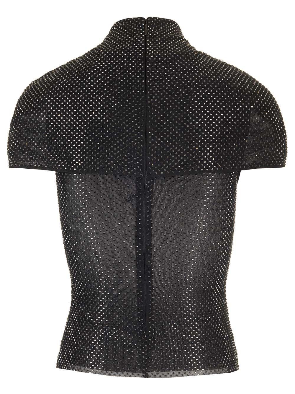 Al Duca D'Aosta Self-portrait Top in mesh Spedizione Gratuita