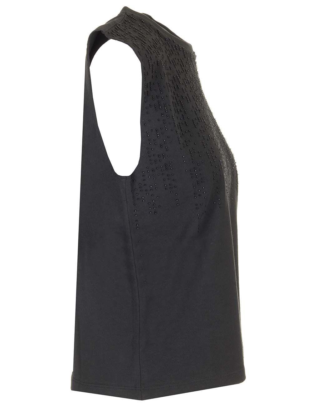Al Duca D'Aosta Golden Goose Top in cotone con perline Pezzi Unici