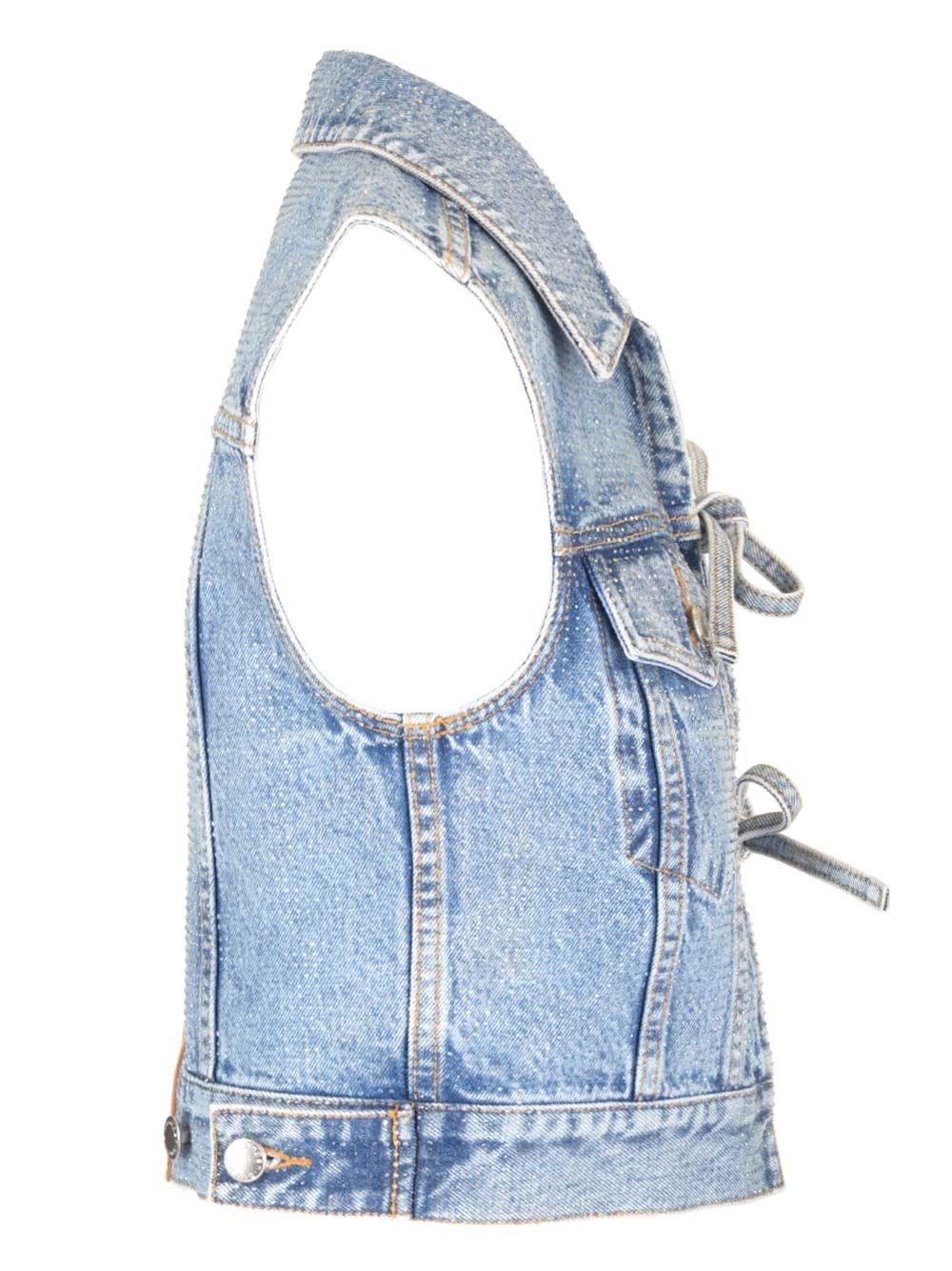 Al Duca D'Aosta Alexander Wang Gilet in jeans chiaro Soddisfazione Garantita