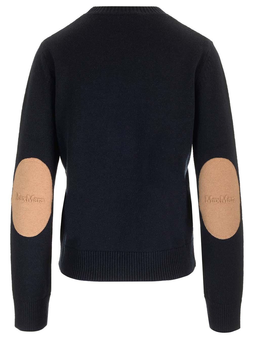 Al Duca D'Aosta 's Max Mara Maglione "Fedora" con toppe Consegna Veloce
