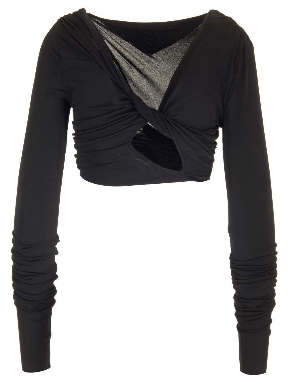 Al Duca D'Aosta Rick Owens Crop top "Jade" Vendita Calda