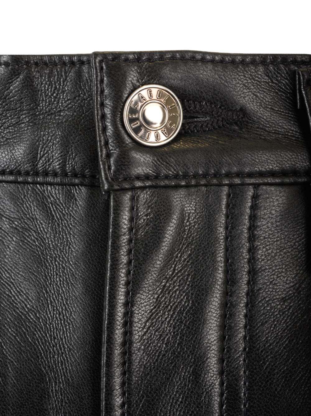 Al Duca D'Aosta Agolde Pantaloni in pelle "90's pinch Waist long" Soddisfazione Garantita