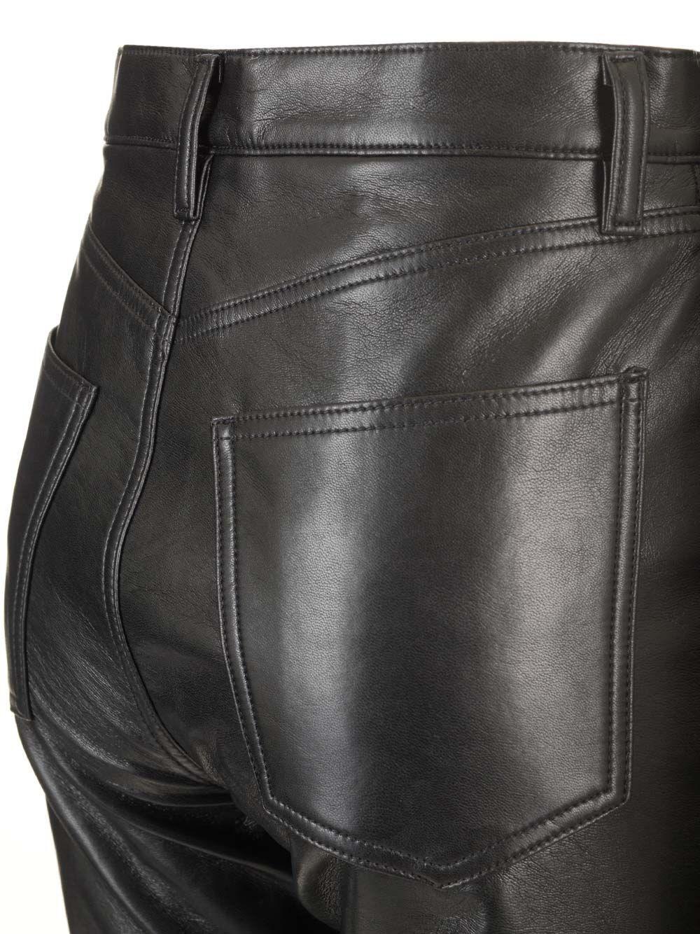 Al Duca D'Aosta Agolde Pantaloni in pelle "90's pinch Waist long" Soddisfazione Garantita