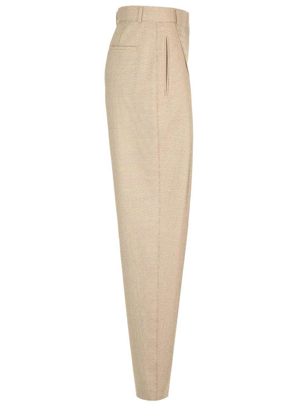 Al Duca D'Aosta Fendi Pantalone in lana micro check Prezzo Ridotto
