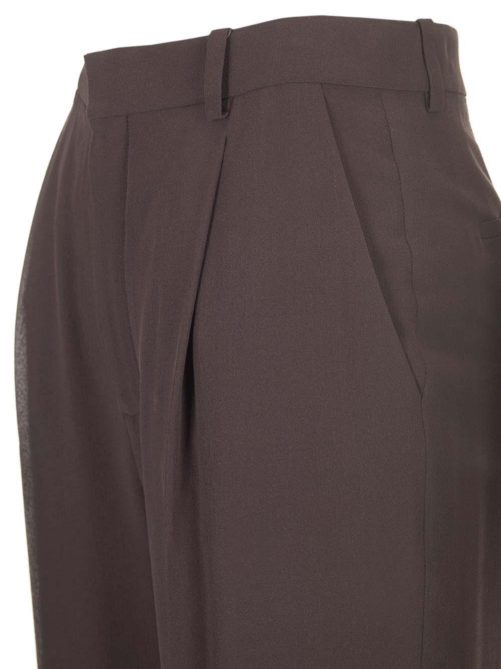 Al Duca D'Aosta Saint Laurent Pantaloni in crêpe di seta Online