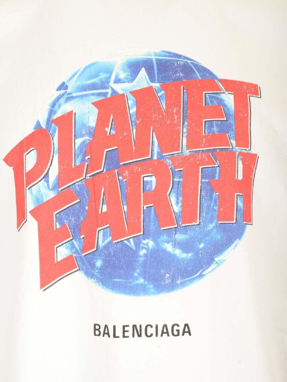 Al Duca D'Aosta Balenciaga Oversized T-Shirt "Planet Earth" Fornitura limitata